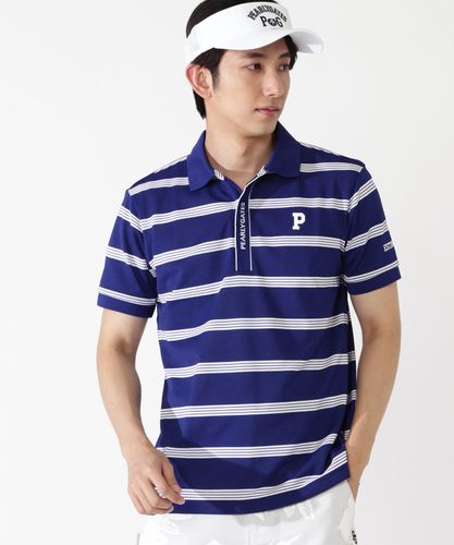 TEXBRIDハイゲージ千鳥ジャガード半袖ポロシャツ (MENS) | PEARLY