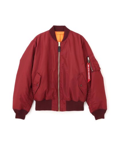 MA-1 ZIPPERED PRINT FLIGHT JACKET | Alpha Industries（アルファ