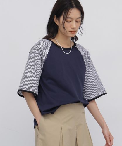 WEB限定】NATICメッシュボーダーTシャツ | human woman
