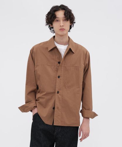 SURFACE DYED COTTON LINEN SHIRT | MARGARET HOWELL（マーガレット