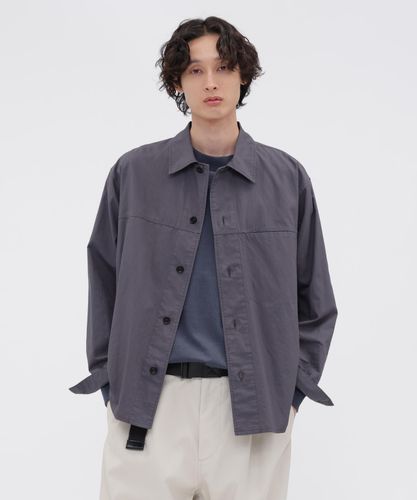 WASHED DRY COTTON LINEN SHIRT | MARGARET HOWELL（マーガレット 