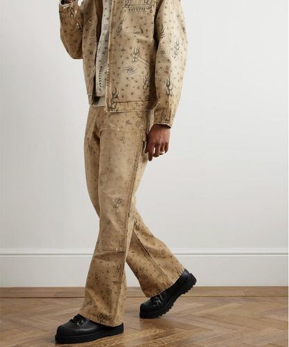 SAINT MICHAEL/セントマイケル/DOUBLE KNEE SHORTS BEIGE | ROYAL