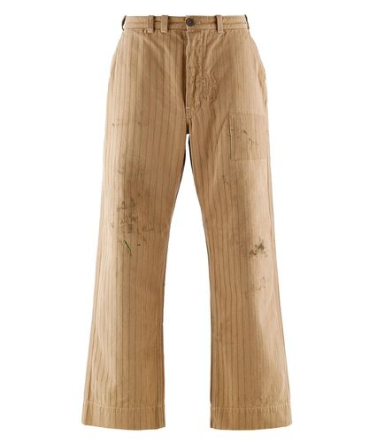 SAINT MICHAEL/セントマイケル/DOUBLE KNEE SHORTS BEIGE | ROYAL