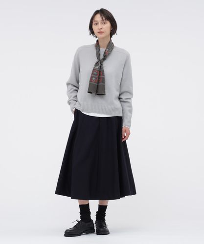 WOOL LINEN CHECK SKIRT | MARGARET HOWELL（マーガレット・ハウエル
