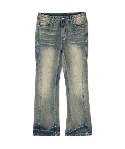 SUGARHILL/シュガーヒル/DAMAGED MODERN DENIM PANTS WIDE CUT | L.H.P