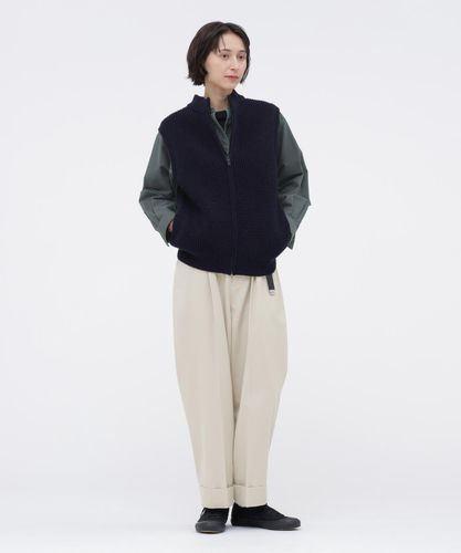 MILLED HERRINGBONE WOOL TROUSERS | MARGARET HOWELL（マーガレット