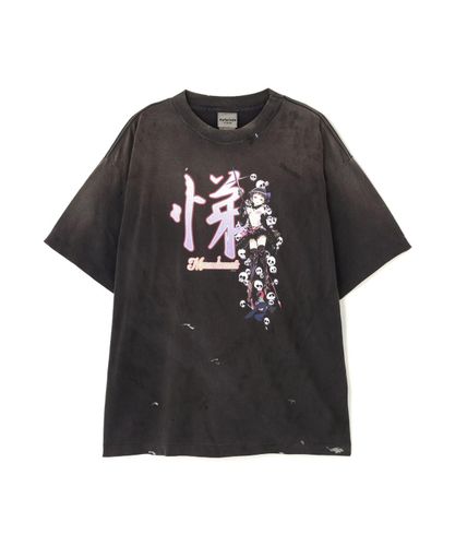 SAINT MICHAEL/セントマイケル/CP_SS TEE/SMILE/BLACK | ROYAL FLASH