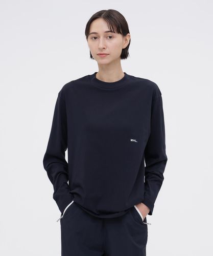 MHL. UTILITY WEAR COTTON POLYESTER PLAIN JERSEY TOP | MARGARET
