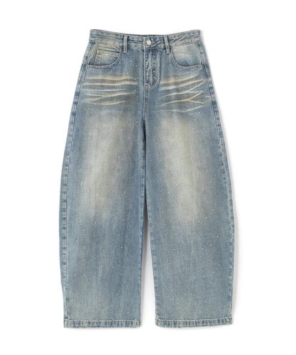 SUGARHILL/シュガーヒル/DAMAGED MODERN DENIM PANTS WIDE CUT | L.H.P