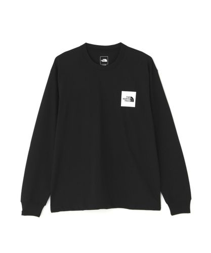 THE NORTH FACE 長袖 バンダナスクエアロゴTee 黒 限定 L THE NORTH FACE/ザ・ノース・フェイス/S/S Bandana Square Logo Tee