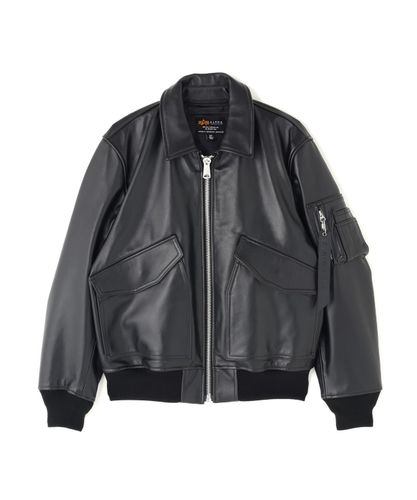 ビクトリーキス社製 ✨️ アルファインダストリーズ ライダースジャケット L 黒 LEATHER LIGHT AVIATOR JACKET / レザー ライト アビエイター