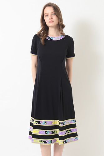 レオナールワンピース レオナールワンピース七分袖