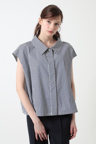 コットンストライプクロップドシャツ J62F351313｜DAKS（ダックス