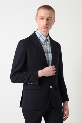 高伸縮】ミニチェックサッカーカジュアルジャケット A62M121389｜DAKS