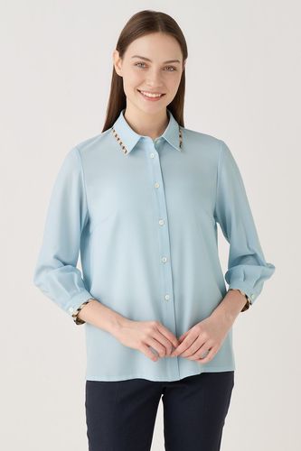 コットンストライプクロップドシャツ J62F351313｜DAKS（ダックス