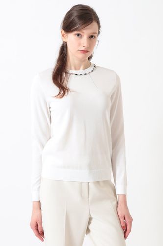 DAKS カーディガン 綿 タグ付き 上品 バイカラー F クルーネックニットカーディガン 11-471366｜DAKS（ダックス）公式