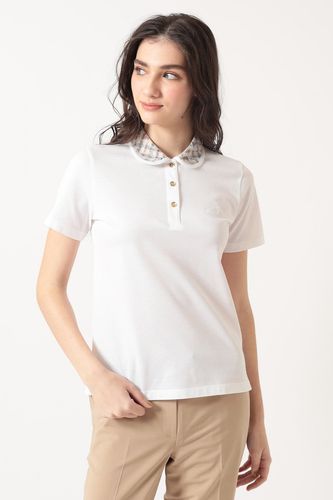 DAKS GOLF] チェックジャカード半袖カラーTシャツ D52F371413｜DAKS
