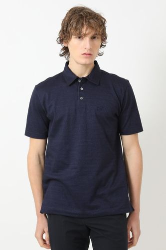 GIZAコットン THOMAS MASONチェック シャツカラーポロ A52M185702