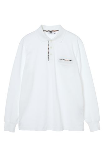 フロントジップ ハウスチェックパイピング ポロシャツ A62M184606