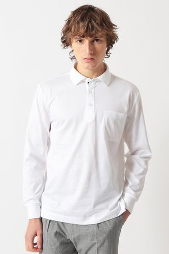 GIZAコットン THOMAS MASONチェック シャツカラーポロ A52M185702