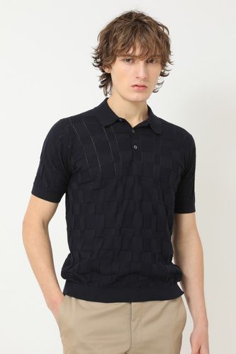 John Smedley for DAKS ハウスストライプポロシャツ B52M161766｜DAKS