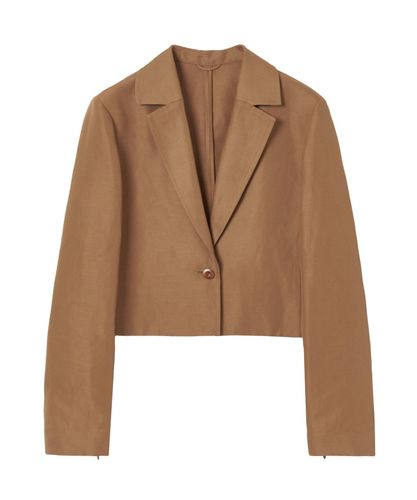 セットアップ対応商品】ウールシルクツイードペプラムジャケット|ANAYI