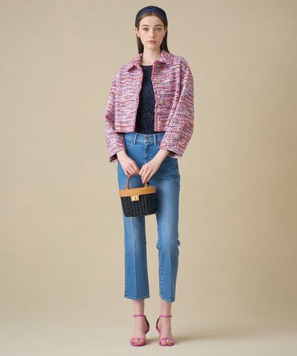 アナイノーカラー ツイードジャケット 36 赤 レッド フォーマル アナイノーカラー ツイードジャケット 36 赤 レッド フォーマル