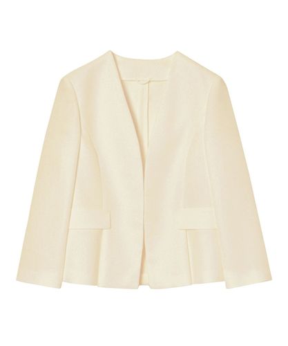 セットアップ対応商品】ウールプリペラノーカラー ジャケット|ANAYI