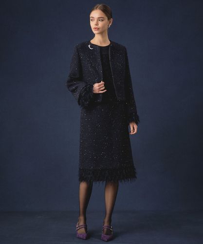 新品☆ ANAYI メリノウールタイトスカート/STORY、CLASSY. 掲載 メタリックツイードミニ スカート|ANAYI OFFICIAL ONLINE STORE