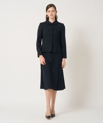 セットアップ対応商品】ウールジョーゼットクルーワンピース