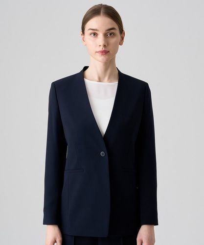 アナイ　ストレッチクロスノーカラー ジャケット ストレッチクロスノーカラー ジャケット|ANAYI OFFICIAL ONLINE