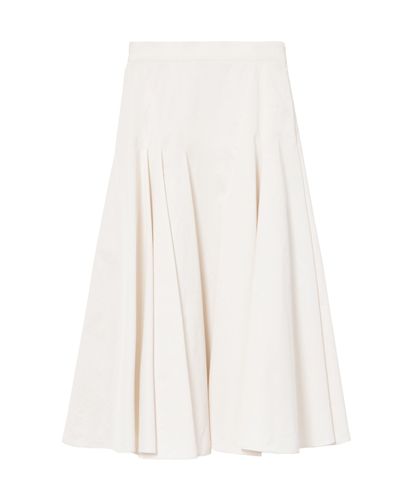 セットアップ対応商品】ストレッチナイロンタックフレア スカート