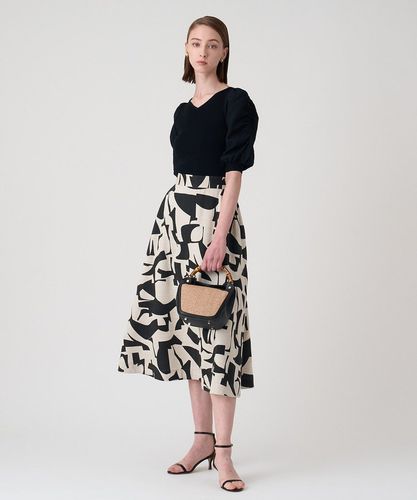 ANAYI ペイズリープリント フレアスカート 38 ANAYI ジャガードペイズリープリントフレア スカート 38 - メルカリ