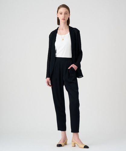 DT☆Intrend「MILLY」コットンサテン製テーパードパンツ ストレッチダブルサテンテーパードパンツ|ANAYI OFFICIAL ONLINE