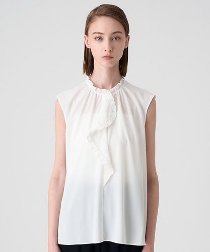 クレープデシンフロントラッフルブラウス|ANAYI OFFICIAL ONLINE