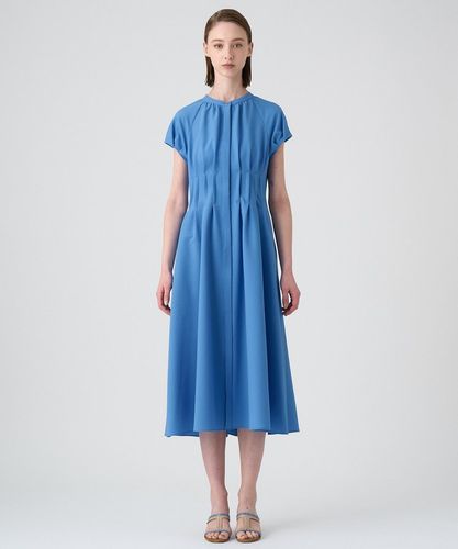 美品 ANAYI サッカーストレッチパフ袖ワンピース サッカーストレッチパフ袖 ワンピース|ANAYI OFFICIAL ONLINE