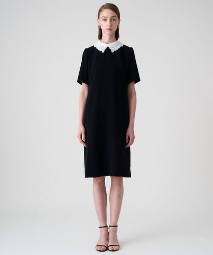 ストレッチクロス衿付きワンピース|ANAYI OFFICIAL ONLINE STORE