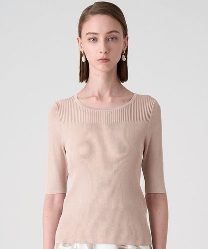 【529】アナイ　アセテートポリエステルVネックプルオーバー　38 trim_ofany_item231da23ad05e11e