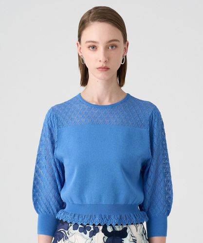 ✨新品タグ付き✨ ANAYI レーシー切替プルオーバー ブラック　レース×ニット レーシー切替プルオーバー|ANAYI OFFICIAL ONLINE STORE｜アナイ
