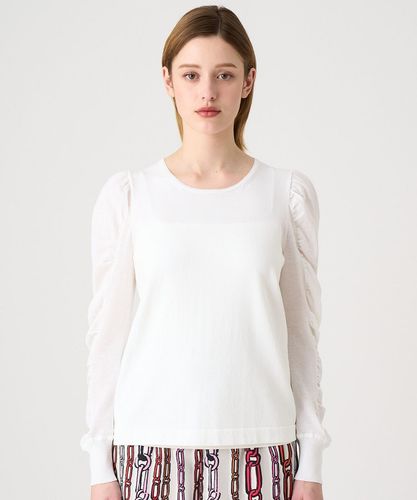 新品タグ付き✨ANAYI シアースリーブギャザー プルオーバー 現行 24SS シアーギャザースリーブ プルオーバー|ANAYI OFFICIAL ONLINE