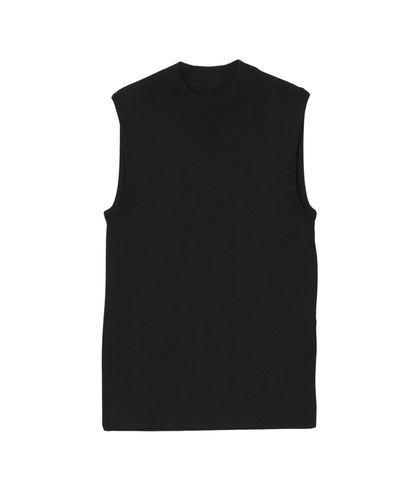 【伊藤】クリーニング済み ANAYI アナイ ブラック ノースリーブベスト アセテートポリエステルノースリーブプルオーバー|ANAYI OFFICIAL