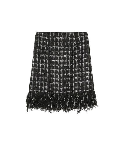 モノトーンチェックツイード スカート|ANAYI OFFICIAL ONLINE STORE