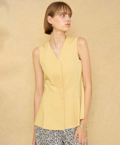 セットアップ対応商品】シャンブレーペプラムジレ|ANAYI