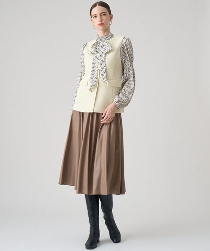 セットアップ対応商品】ワッフルツイードペプラムジレ|ANAYI