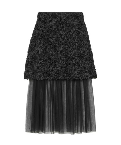 新品未使用✨ANAYI 2025新作 スノーフレークチュール フレアスカート M 新品未使用✨ANAYI 2025新作 スノーフレークチュール フレアスカート M