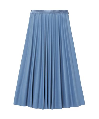 セットアップ対応商品】ストレッチナイロンタックフレア スカート