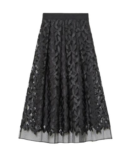 ブラッシュフラワープリントフレア スカート|ANAYI OFFICIAL ONLINE