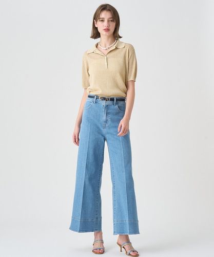 ストレッチデニムワイドパンツ|ANAYI OFFICIAL ONLINE STORE