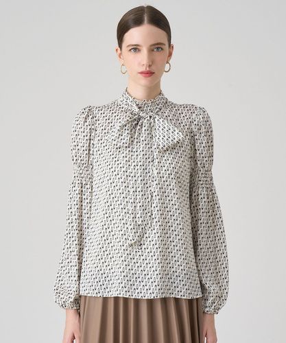 anayi アナイ　フローラルプリントシャーリングブラウストップス38 M 美品 美品 ANAYI アナイ オパールクロスプリントブラウス 22SS 花柄