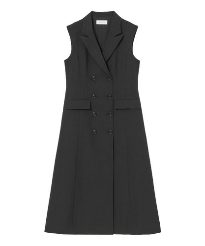 ワンピース AKI 布帛コンビキーネック ワンピース|ANAYI OFFICIAL ONLINE STORE